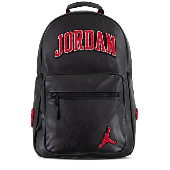 jordan black and red backpack